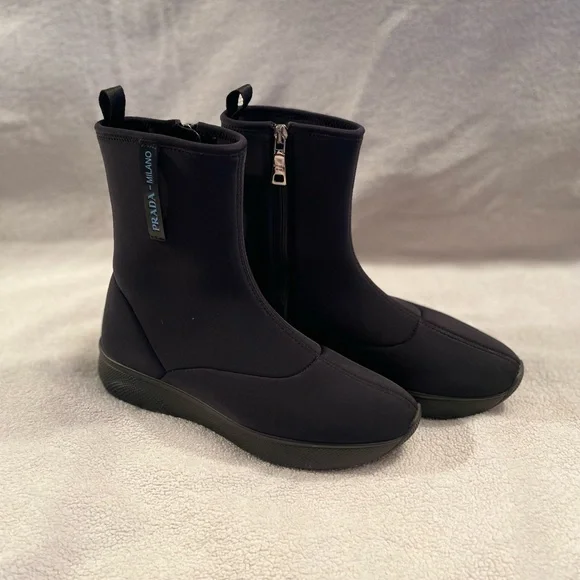 Authentic Prada Neoprene Boots - Picture 1 of 13